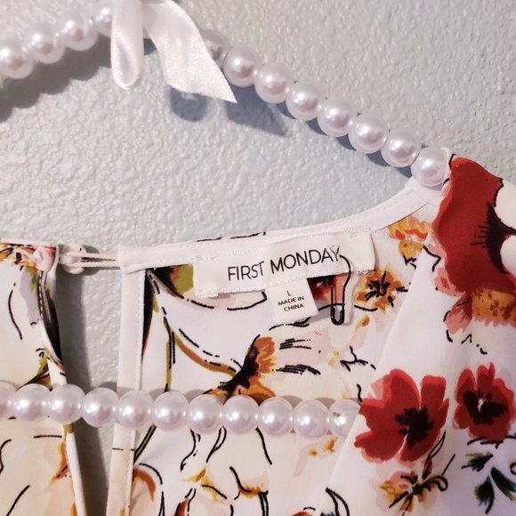 Anthropologie x First Monday Floral Dress | Size L - Picture 3 of 12